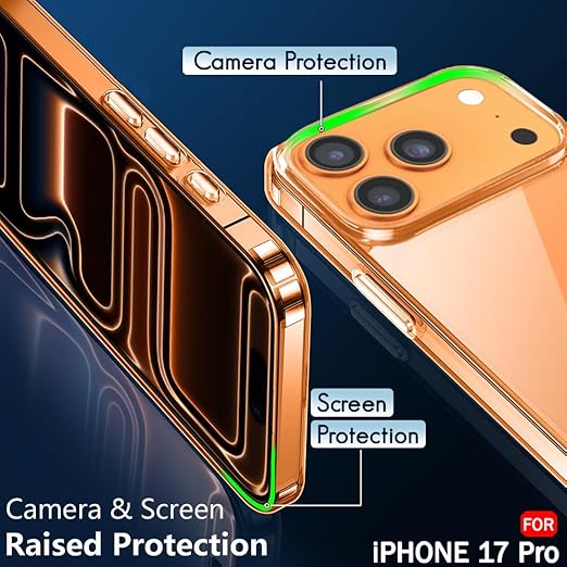 Apple iPhone 17 Pro Back Cover, Premium Shockproof Protective Case