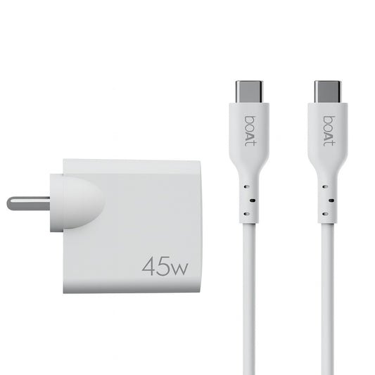 boAt 45W Super Fast Charger with Type-C Cable